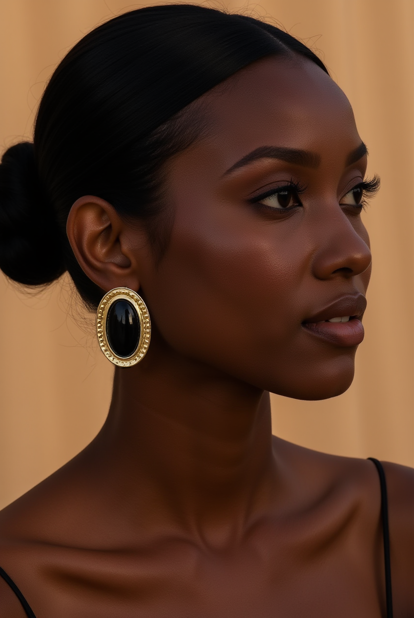 Le Pouvoir de l'Obsidienne Earrings
